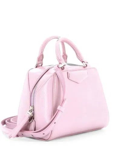 Pre-owned Givenchy Antigona Cube Bag Leather Nano Crossbody Bag In Pink