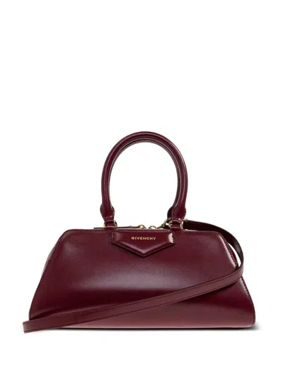 Givenchy Antigona Cube Ew Small In Burgundy