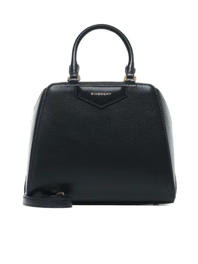 Givenchy Antigona Cube Leather Mini Handbag In Black