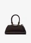 Givenchy Antigona Structured Leather Handbag With Metal Hardware In Brown