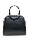 Givenchy Mini Antigona Cube Leather Crossbody Bag In Black