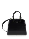 Givenchy Mini Antigona Cube Leather Top Handle Bag In Black