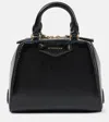 Givenchy Mini Antigona Cube Leather Crossbody Bag In Black