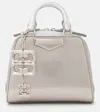 Givenchy Antigona Cube Nano Metallic Leather Tote Bag In Silver