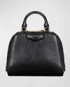 Givenchy Antigona Cube Nano Top-handle Bag In Shiny Tumbled Leather In Black