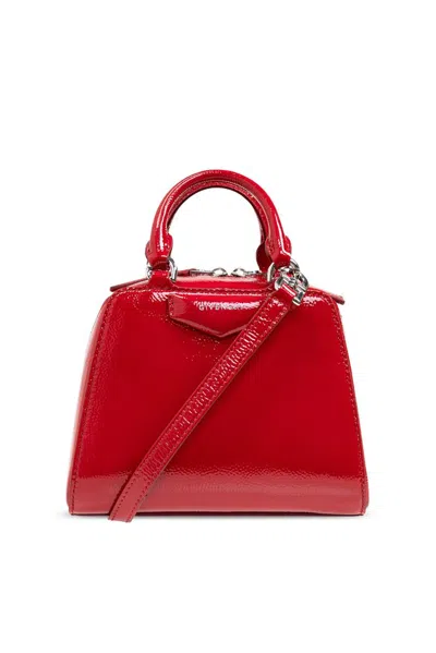 Givenchy Antigona Cube Nano Tote Bag In Red