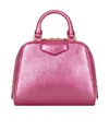 Givenchy Micro Antigona Cube Bag In Laminated Leather In Pink