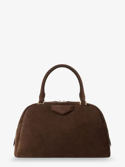 Givenchy Womens Ebony Brown Antigona East-west Leather Shoulder Bag