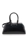 Givenchy Antigona East West Brown Small Handbag With Adjustable And Removable Shoulder Strap And Logo Letteri In Black