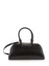 Givenchy Antigona East West Brown Small Handbag With Adjustable And Removable Shoulder Strap And Logo Letteri In Black