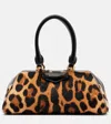 Givenchy Antigona East West Brown Mini Handbag With Animalier Print And Logo Lettering On The Front In Leathe In Animal Print