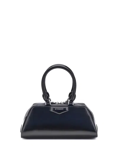 Givenchy Women Antigona East West Small Leather Shoulder Bag In Black