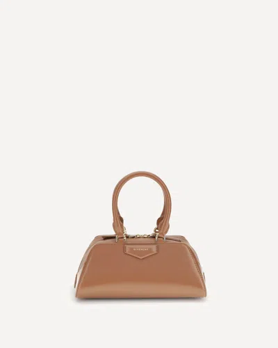 Givenchy Antigona East-west Mini Handbag In Brown