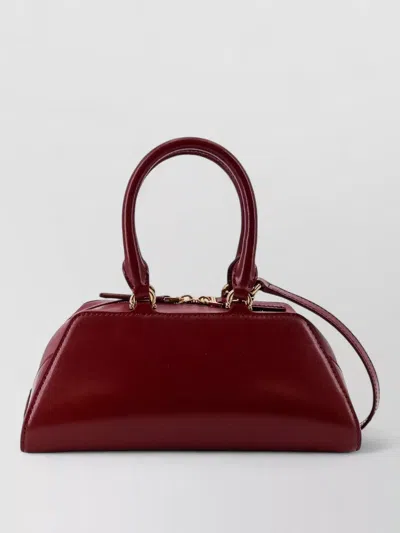 Givenchy Antigona East-west Mini Leather Shoulder Bag In Burgundy
