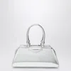 Givenchy Small Antigona East-west Laminated Leather Handbag In Silver