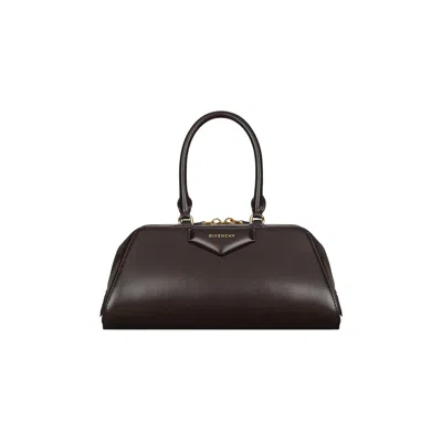 Pre-owned Givenchy Antigona East West Small Bag 'chocolate' | Brown | Women's Size Onesize