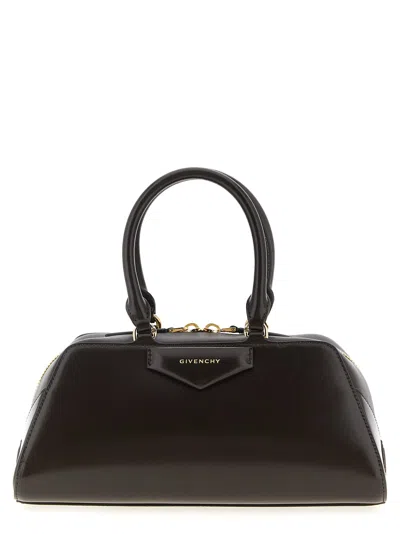 Givenchy Antigona Cube East-west Small Top Handle Bag In Brown