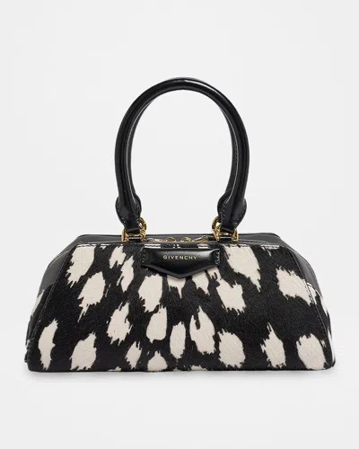 Givenchy Antigona East-west Top-handle Bag In Calf Hair In Black