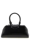 Givenchy Antigona East West Brown Small Handbag With Adjustable And Removable Shoulder Strap And Logo Letteri In Black