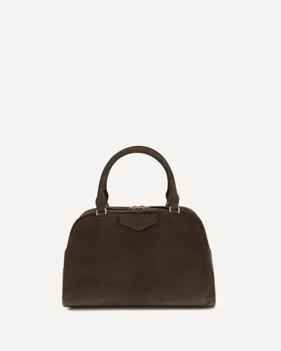 Givenchy Antigona East-west Soft Medium Suede Handbag In Brown
