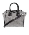 Givenchy Antigona Rhinestone-embellished Mini Bag In Black