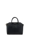 Givenchy Mini Antigona Bag In Grained Leather In Black