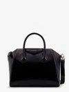 Givenchy Small Leather Shoulder Bag With Structured Shape In Black