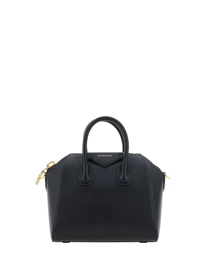 Givenchy Women Box Leather Antigona Mini Handbag In Black