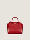 Givenchy Antigona Mini Top-handle Bag In Patent Leather In Red