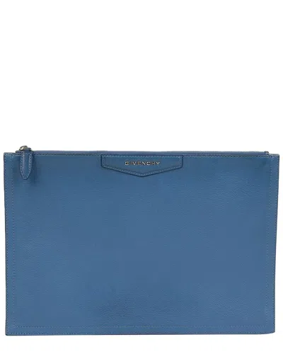 Givenchy Antigona Large Clutch (authentic Pre-loved) In Blue