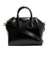 Givenchy Antigona Glossed Leather Top Handle Bag In Black