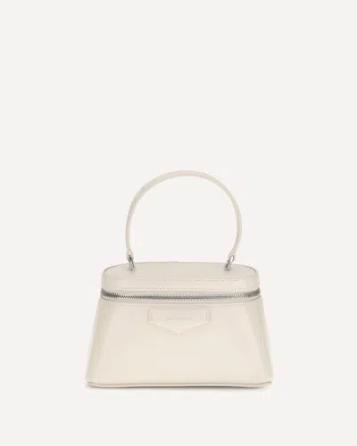 Givenchy Beige Calf Leather Bos Taurus Handbag In White