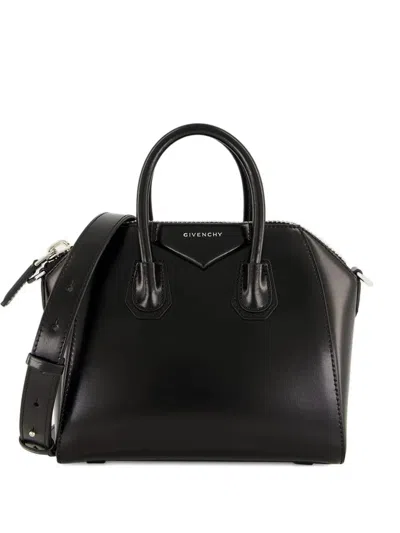 Givenchy Antigona Leather Mini Handbag In Black