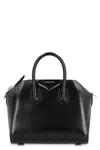 Givenchy Mini Antigona Box Two-way Leather Tote Bag In Black