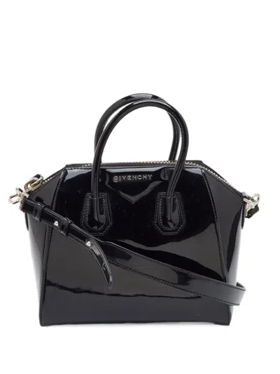Pre-owned Givenchy Antigona Leather Satchel Bag In Black