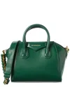 Givenchy Antigona Leather Satchel In Green