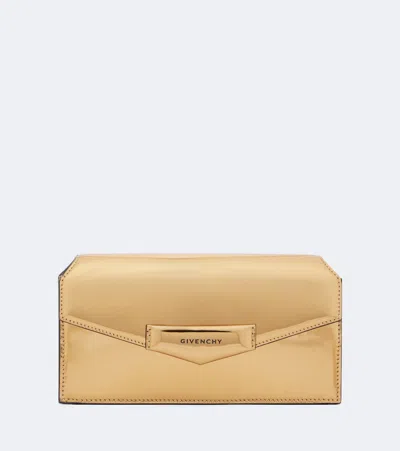 Givenchy Antigona Leather Shoulder Bag In Gold