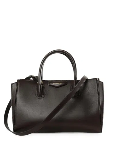 Givenchy Antigona Leather Tote Bag In Brown