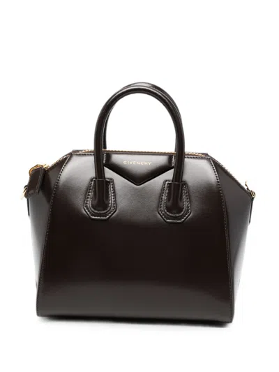 Givenchy Antigona Leather Tote Bag In Brown
