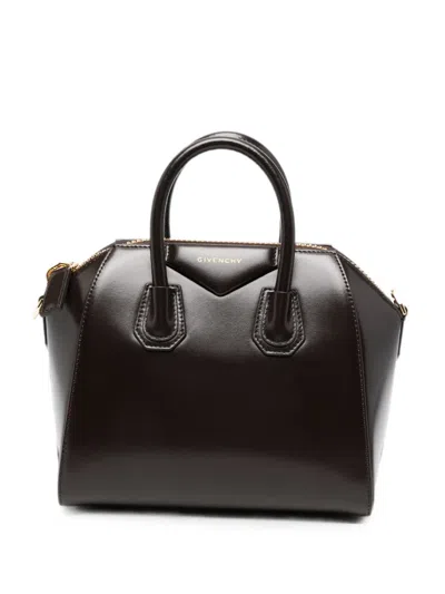 Givenchy Antigona Leather Tote Bag In Brown