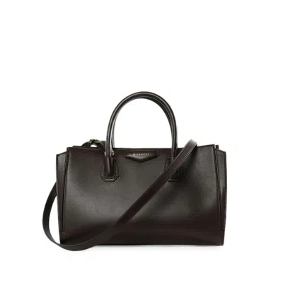 Givenchy Antigona Leather Tote Bag In Brown