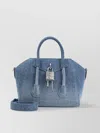 Givenchy Antigona Lock Mini Top-handle Bag In Faded Denim