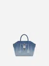 Givenchy Antigona Lock Mini Top-handle Bag In Faded Denim