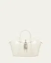 Givenchy Antigona Lock Toy Top-handle Bag In Leather In Ivory