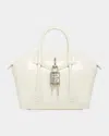 Givenchy Antigona Lock Toy Top-handle Bag In Leather In Ivory