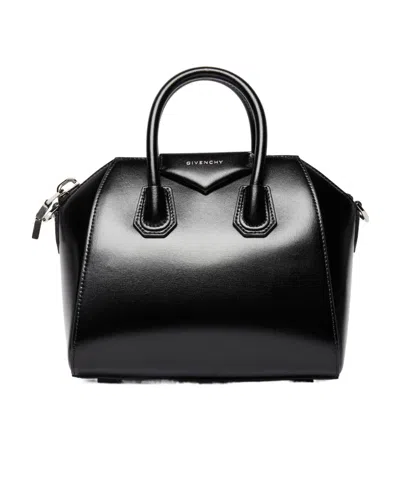 Givenchy Antigona Logo Shoulder Bag In Black