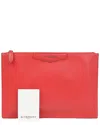 Givenchy Antigona Medium Clutch (authentic Pre-loved) In Red
