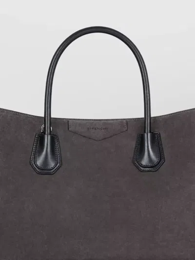 Givenchy Antigona Medium Leather Tote Bag In Gray