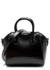 Givenchy Micro Antigona Shoulder Bag In Calf Leather In Black
