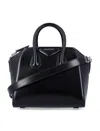 Givenchy Mini Leather Handbag With Adjustable Strap In Black
